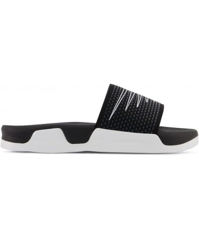 Women's Zare V1 Slide Sandal Black/White $14.82 Athletic Shoes