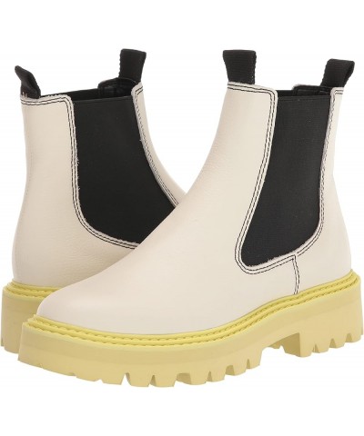 Women's Moana H2o Rain Boot White/Green Leather H2o $34.48 Outdoor Shoes