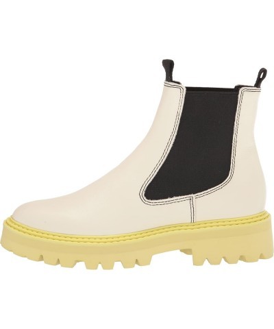 Women's Moana H2o Rain Boot White/Green Leather H2o $34.48 Outdoor Shoes