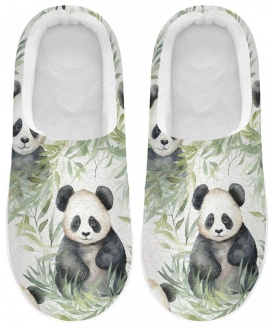 Soft Cute Panda Animal Bamboo House Slippers for Woman Men,Fuzzy Slippers Cozy Memory Foam House Shoes Gifts for Women Men Si...