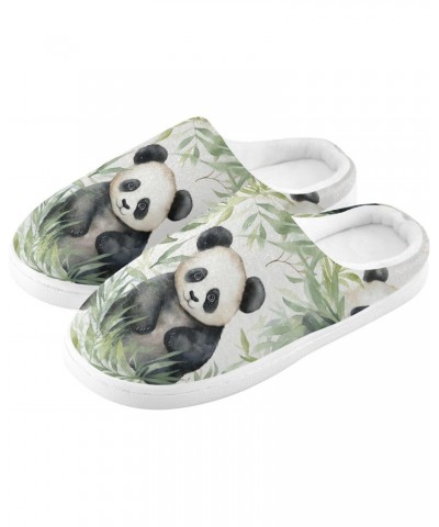 Soft Cute Panda Animal Bamboo House Slippers for Woman Men,Fuzzy Slippers Cozy Memory Foam House Shoes Gifts for Women Men Si...