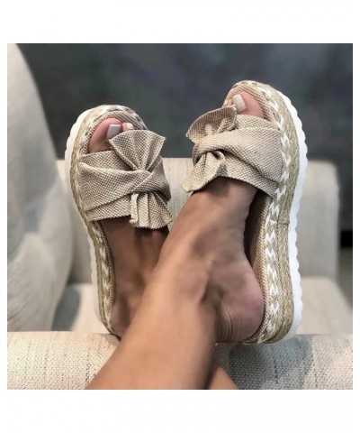 Orthopedic Sandals for Women, Women Walking Slippers with Arch Support Anti-Slip Breathable Sandal Khaki Summer Sandals $11.1...