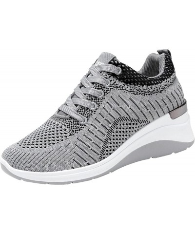 Womens Walking Tennis Shoes - Casual Wild Running Shoes Sports Shoes Explosion Female Shoes Casual Sneakers for Gym Dc4-grey ...