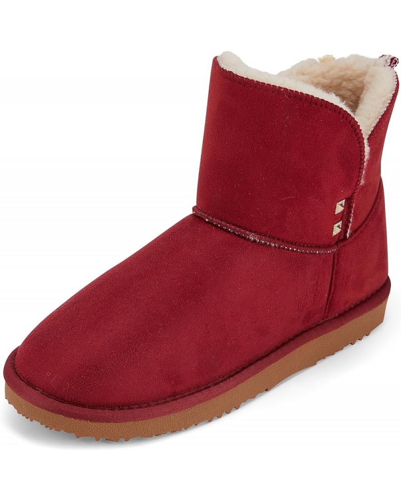 Warm Winter Boots for Women- Classic Ankle Cut, Eco-Friendly Suede Exterior, Faux Fur- Plush Interior- Anti-Skid Flat Sole, C...