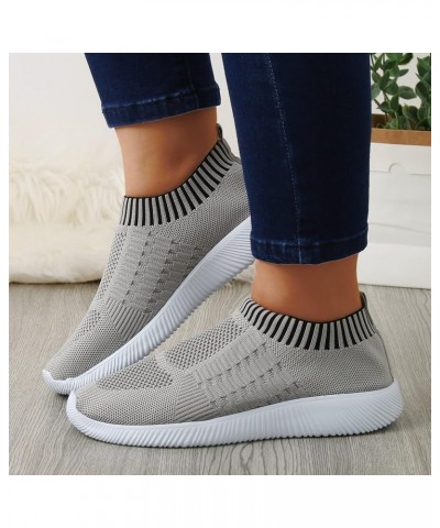 Women Athletic Running Shoes Mesh Sneakers Tennis Breathable Walking Gym Work Shoes Shoes Women Casual Z 12-grey $14.41 Athle...