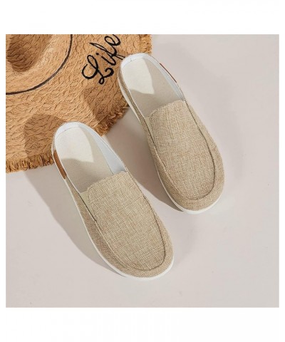 Women's Garden Clogs Sandals Casual Flats Canvas Slippers Slip on Mules Sneakers Loafer Shoes Summer Indoor Outdoor Anti-Slip...