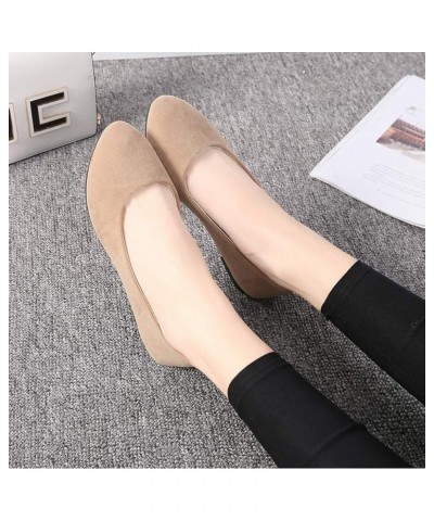 Women Girls Solid Big Size Slip On Flat Shallow Comfort Casual Single Shoes Womens Sandal Shoes (Wine, 6) Khaki 6.5-7 $10.00 ...