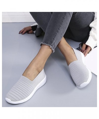 Dress Flats for Women, Women's Mesh Flats Shoes Breathable Slip on Shoes Casual Flats Walking Shoes Halloween Z 05-grey $15.3...