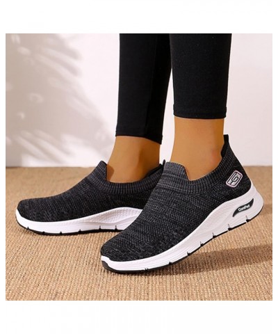 Athletic Training Shoes Womens Fashion Sneakers Women' Loafers & Slip-Ons Womens Slip on Sneakers Plaid Flats Black $16.47 At...