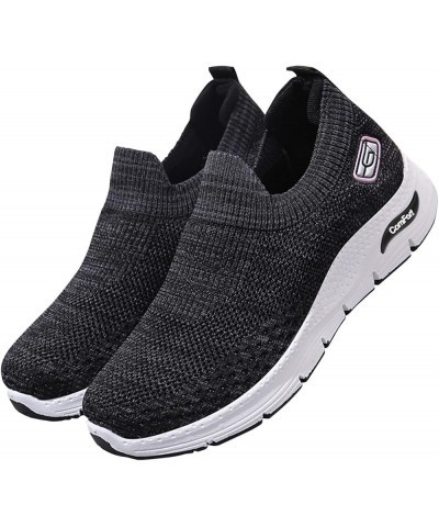 Athletic Training Shoes Womens Fashion Sneakers Women' Loafers & Slip-Ons Womens Slip on Sneakers Plaid Flats Black $16.47 At...