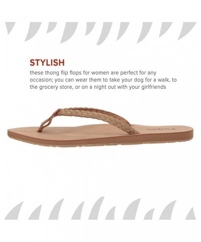 Women's Harper Flip-Flop Tan $13.83 Sandals