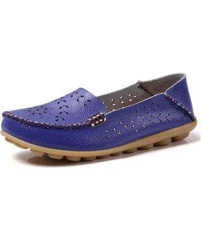 Women's Comfort Walking Boat Shoe Purple(cutout) $15.51 Loafers & Slip-Ons