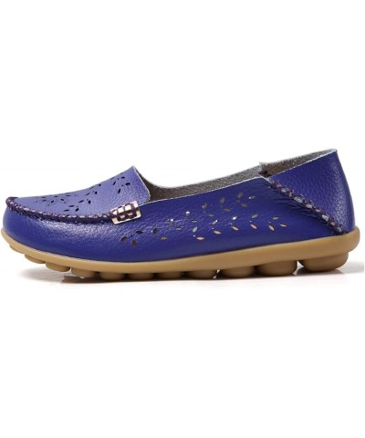 Women's Comfort Walking Boat Shoe Purple(cutout) $15.51 Loafers & Slip-Ons