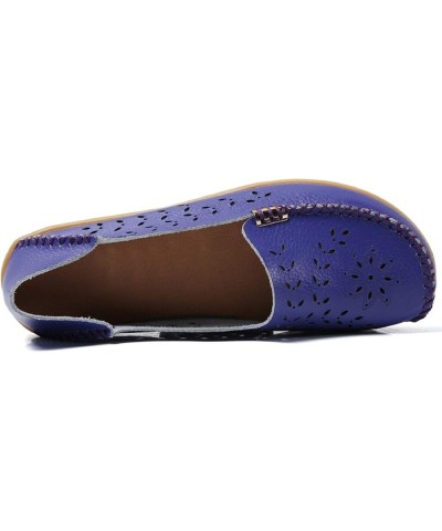 Women's Comfort Walking Boat Shoe Purple(cutout) $15.51 Loafers & Slip-Ons