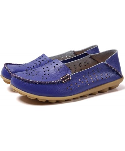 Women's Comfort Walking Boat Shoe Purple(cutout) $15.51 Loafers & Slip-Ons