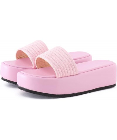 Womens Sandals With Arch Support, Women's Strappy Wedge Sandals for Women Heeled Wedding Dress Shoes Pink $21.35 Sandals