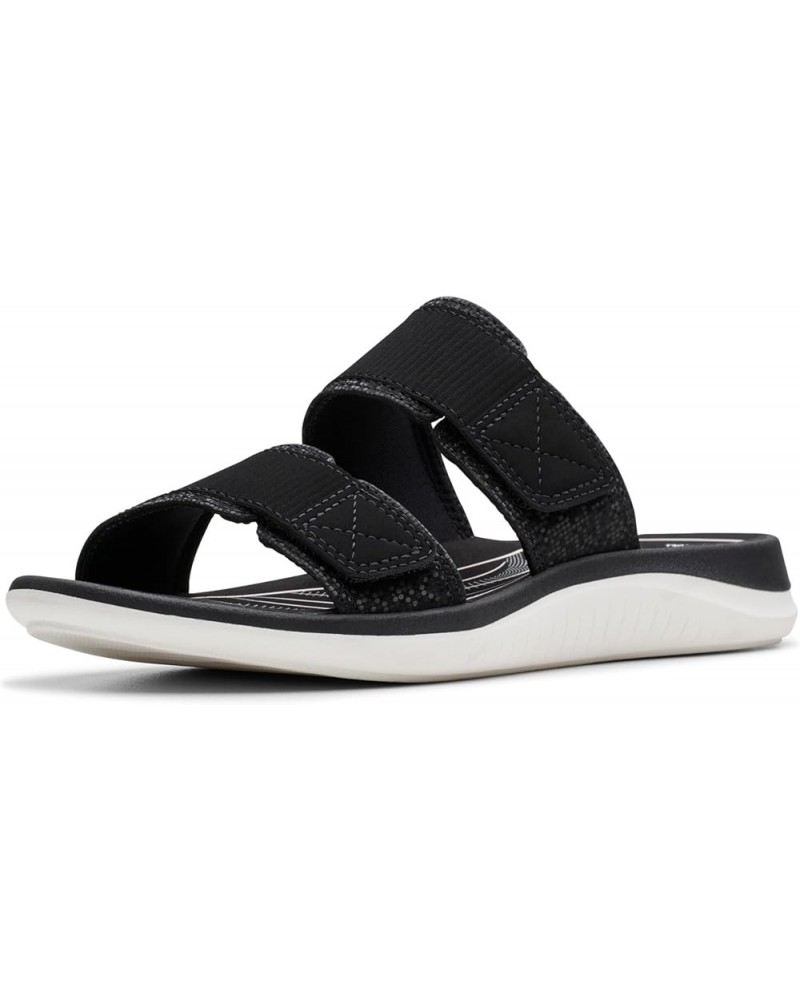 Women's Glide Joy Slide Sandal, Black Synthetic, 5 5 Black Synthetic $16.89 Sandals