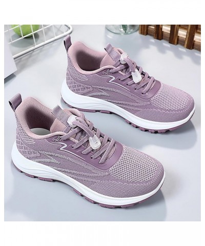 Middle and Elderly Mother Shoes 2024 Fall Sports Breathable Comfortable Single Shoes Trend Sneaker Wedges for Women Pp2 $18.3...