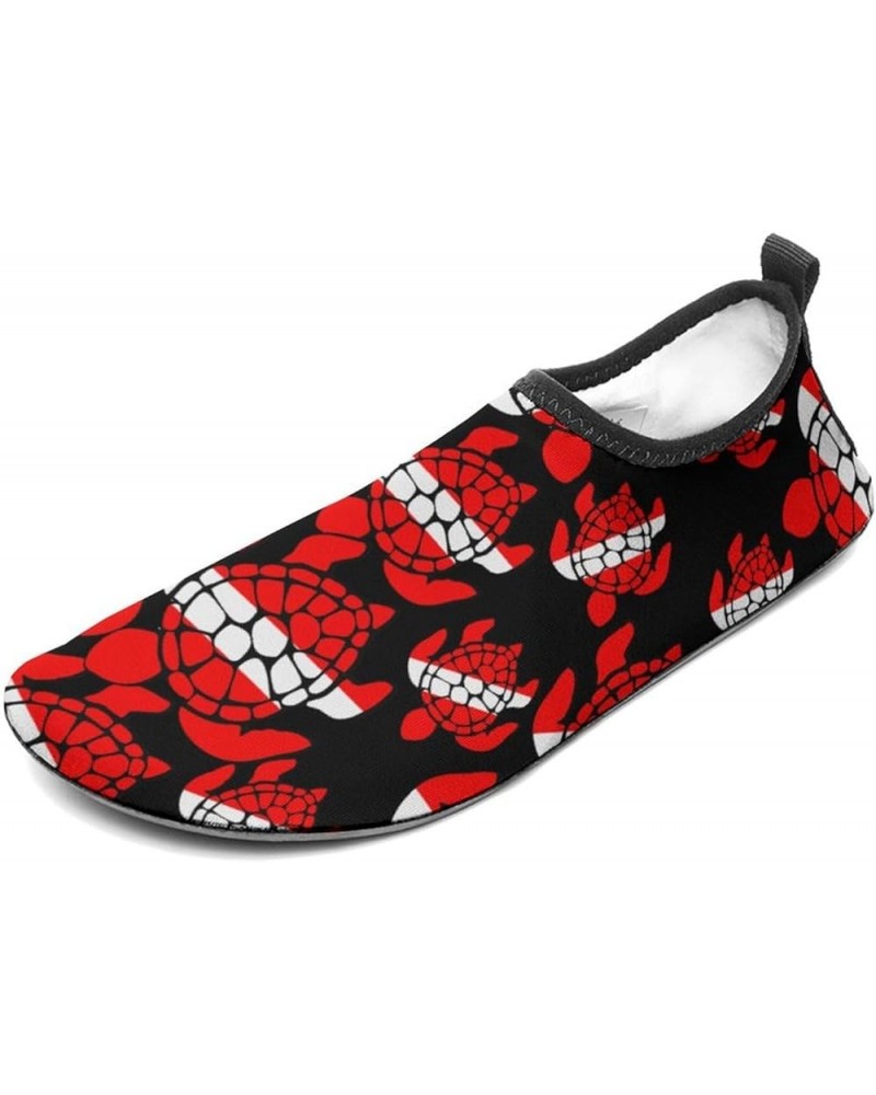 Sea Turtle Dive Flag Durable Water Shoes Womens Mens Jogging Slip-On Socks Outdoor Beach Swim River Style $16.79 Outdoor Shoes