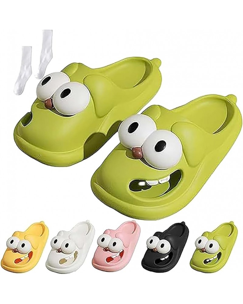 Love Pups Slides, Kissing Slides, Tongue Kissing Slides, Big Eye Dog Slipper, 3D Cartoon Open Toe Slide Sandals for Women Gre...