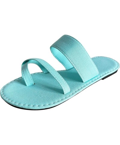 Flip Flops For Womens Shower Sandals For Women Slides Dress Flats For Women Platform Beach Sandals Women Flat Mint Green-a $1...