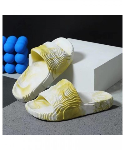 Women Summer Slippers Indoor Home Beach Pool Shower Slides Flat Heel Comfortabel Sandals Shoes Yellow $13.61 Sandals