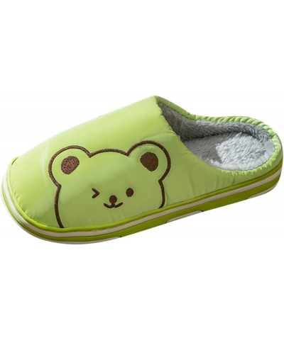 Teen Girls Winter Shoes 2022 Women's New Baotou Slippers Autumn and Winter Home Use Indoor Non Slip Cute Shoes Green $9.89 Sl...