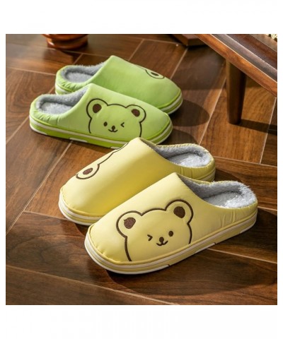 Teen Girls Winter Shoes 2022 Women's New Baotou Slippers Autumn and Winter Home Use Indoor Non Slip Cute Shoes Green $9.89 Sl...