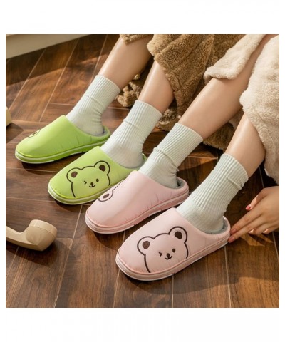 Teen Girls Winter Shoes 2022 Women's New Baotou Slippers Autumn and Winter Home Use Indoor Non Slip Cute Shoes Green $9.89 Sl...