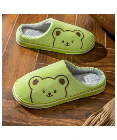 Teen Girls Winter Shoes 2022 Women's New Baotou Slippers Autumn and Winter Home Use Indoor Non Slip Cute Shoes Green $9.89 Sl...