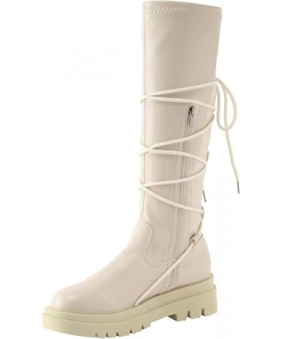 Snow Boots for Women Short Chelsea Booties Ankle Boots for Women Knee High Go-Go Boots White 4 $26.92 Boots