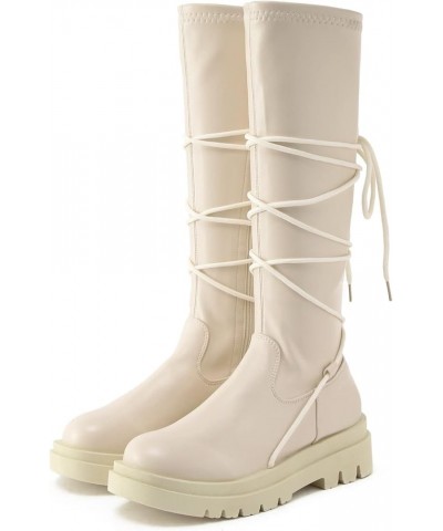 Snow Boots for Women Short Chelsea Booties Ankle Boots for Women Knee High Go-Go Boots White 4 $26.92 Boots