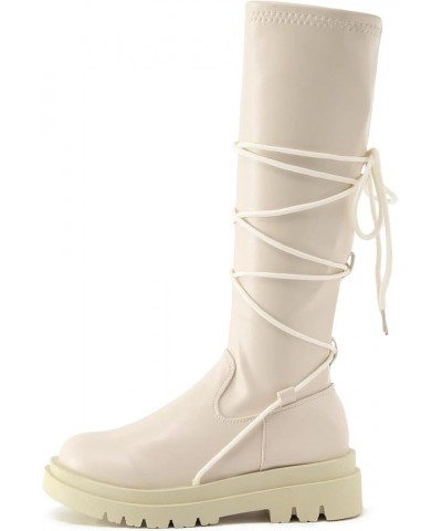 Snow Boots for Women Short Chelsea Booties Ankle Boots for Women Knee High Go-Go Boots White 4 $26.92 Boots