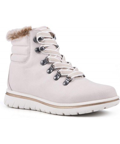 Shoes Hallett Women's Casual Hiker Style Bootie Winter Wht $26.97 Boots