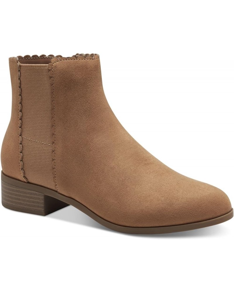 Womens Daxi Booties Ankle Boots Camel Micro $13.56 Boots