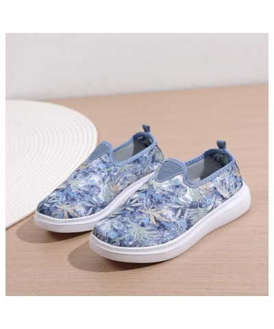 Walking Shoes for Women Wide Width Trainers Mesh Casual Sock Sneakers Toddler Boy Sneakers Blue 2 $18.34 Athletic Shoes