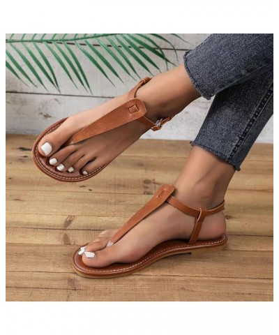 Women's Platform High Chunky Heels Shoes Comfortable Soft Orthotic Sandals Strappy Flat Casual Summer Bohemian Slides 164-ixp...