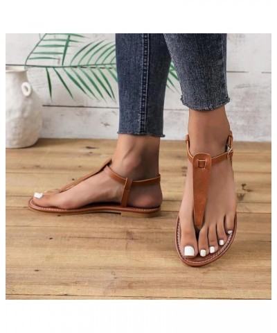 Women's Platform High Chunky Heels Shoes Comfortable Soft Orthotic Sandals Strappy Flat Casual Summer Bohemian Slides 164-ixp...