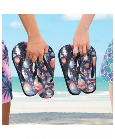 Cute Penguin Flops Slip Sandals for Women Men, Beach Shoes Casual Thong Sandal279 $12.00 Sandals