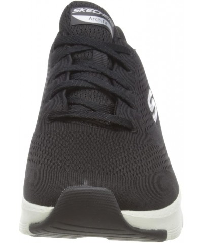 Women's Arch Fit-Sunny Outlook Sneaker Black/White $43.05 Athletic Shoes