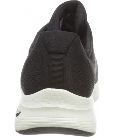 Women's Arch Fit-Sunny Outlook Sneaker Black/White $43.05 Athletic Shoes