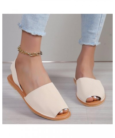 Slide Sandals for Women Dressy Platform Walking Wedgesls Sandals Lightweight Breathable Shoes 5-nrny-4-white $15.42 Sandals