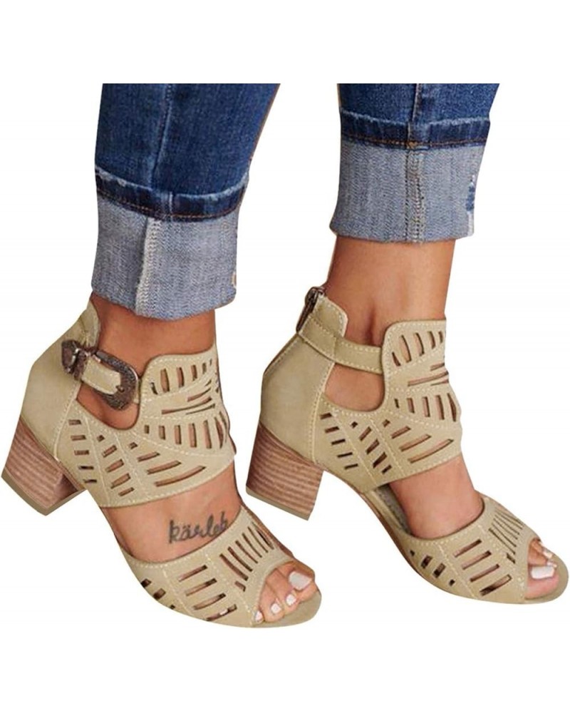 Sandals Women, Sandals for Women Dressy Summer, Sandalias Para Mujer, Platform Sandals Arch Support Summer Comfortable Heel W...