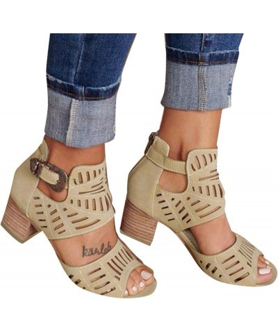 Sandals Women, Sandals for Women Dressy Summer, Sandalias Para Mujer, Platform Sandals Arch Support Summer Comfortable Heel W...