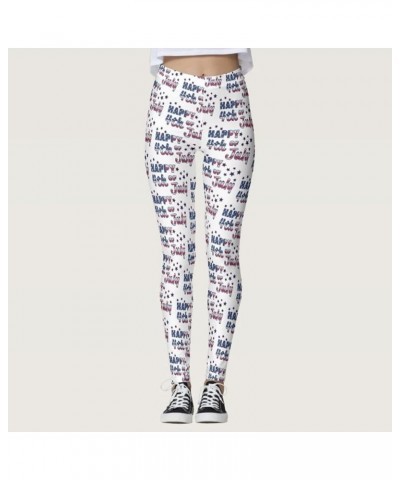 Patriotic Pants Leggings Pilates Women Custom Color Running for Yoga USA Flag Yoga Pants White - 2024 Pants for Unisex Adult ...