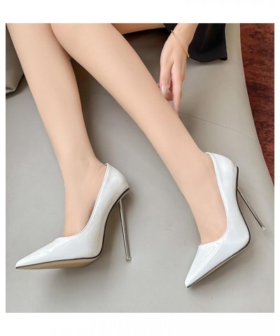 12CM/4.72IN Women Sexy Pointed High Heels Stiletto Party Club High Heels Shoes Fashion Wedding Dress Shoes Pumps White $29.02...