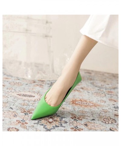 Women's Fashion Pointed Toe Stiletto High Heel Dress Pump Shoes B Green $23.25 Pumps