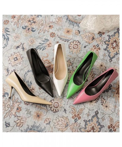 Women's Fashion Pointed Toe Stiletto High Heel Dress Pump Shoes B Green $23.25 Pumps