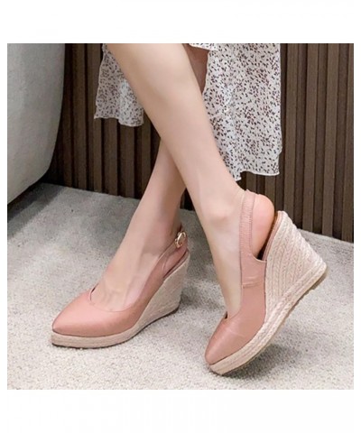 Platform Pumps Shoes For Women Wedges Heels Comfortable Platform Women sandals Black Platform Heels For Women Heeled S Rose G...