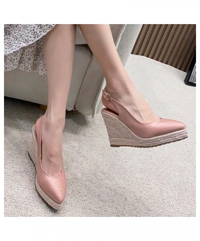 Platform Pumps Shoes For Women Wedges Heels Comfortable Platform Women sandals Black Platform Heels For Women Heeled S Rose G...